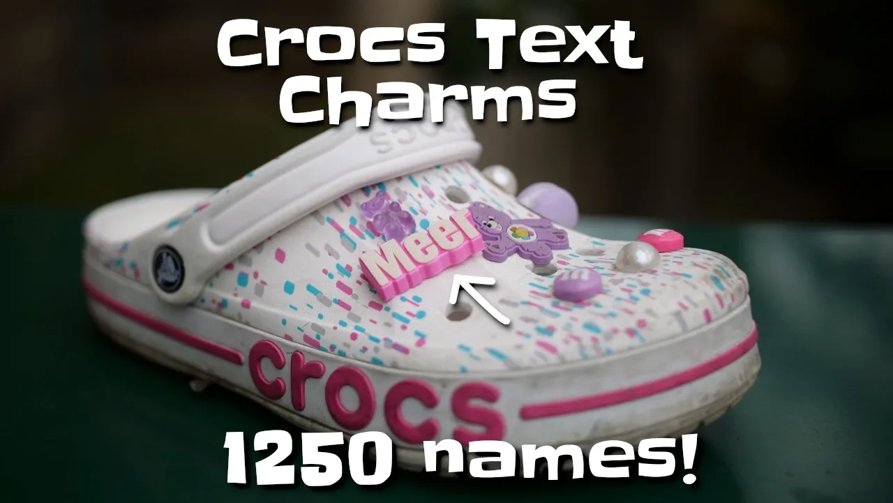 Crocs name charms by Makkuro | Download free STL model 