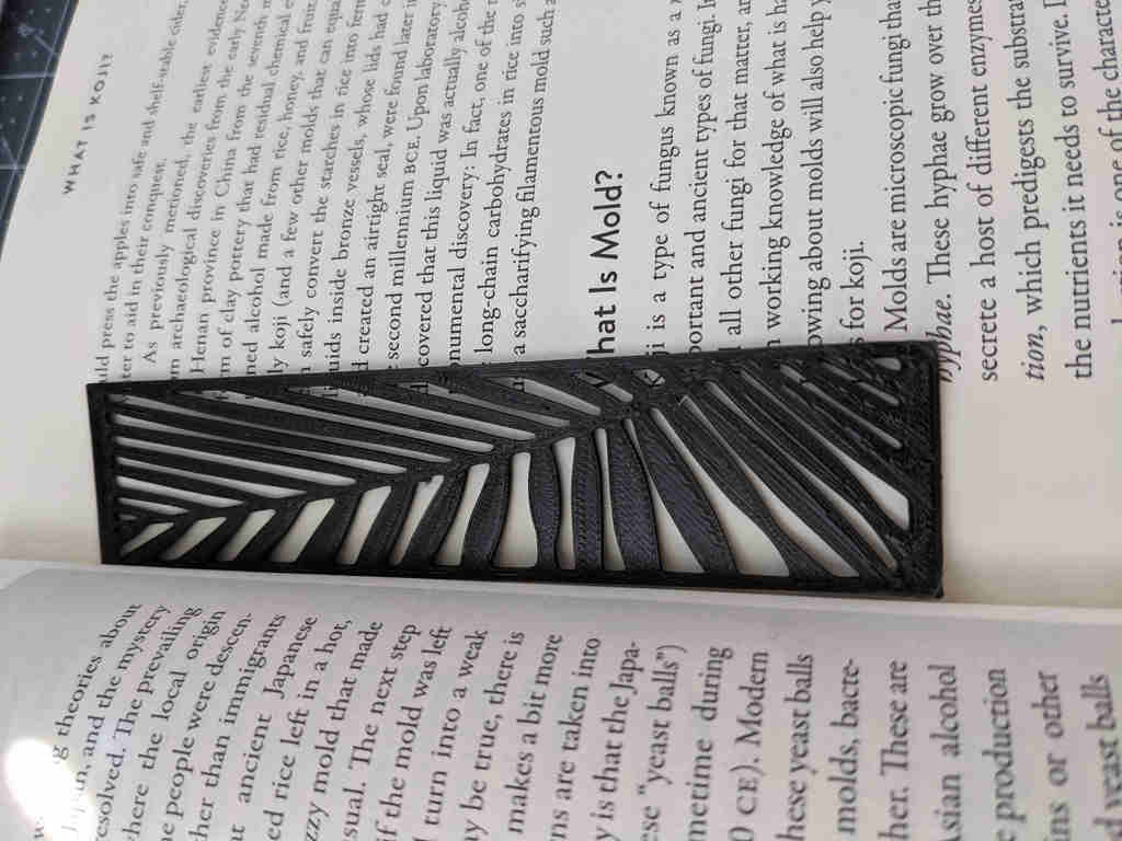 Miniatura 3 do modelo 3D palm leaf bookmark