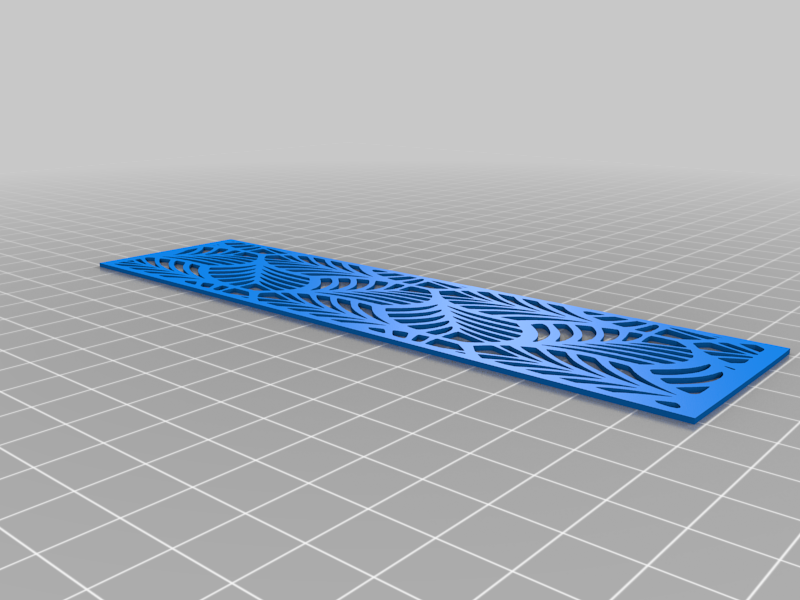 Miniatura 4 do modelo 3D palm leaf bookmark