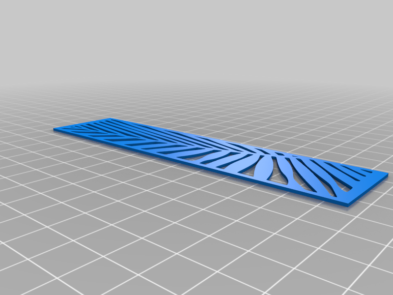 Miniatura 5 do modelo 3D palm leaf bookmark