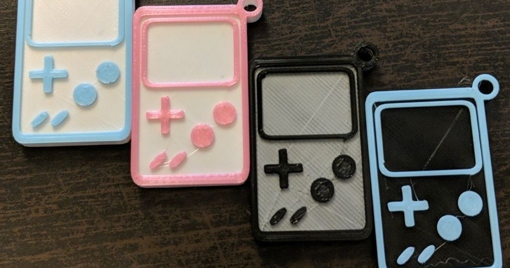 Gameboy Charm by coldbrewed | Download free STL model | Printables.com