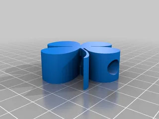 Simple Butterfly Straw Topper STL File for 3D Printing