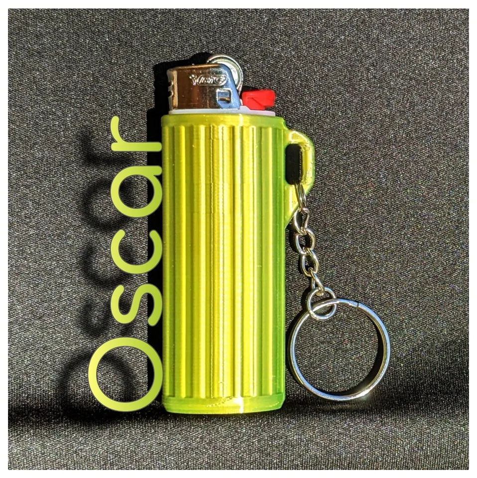 Bic lighter holder key chain or lanyard lighter case cover 3D model 3D  printable