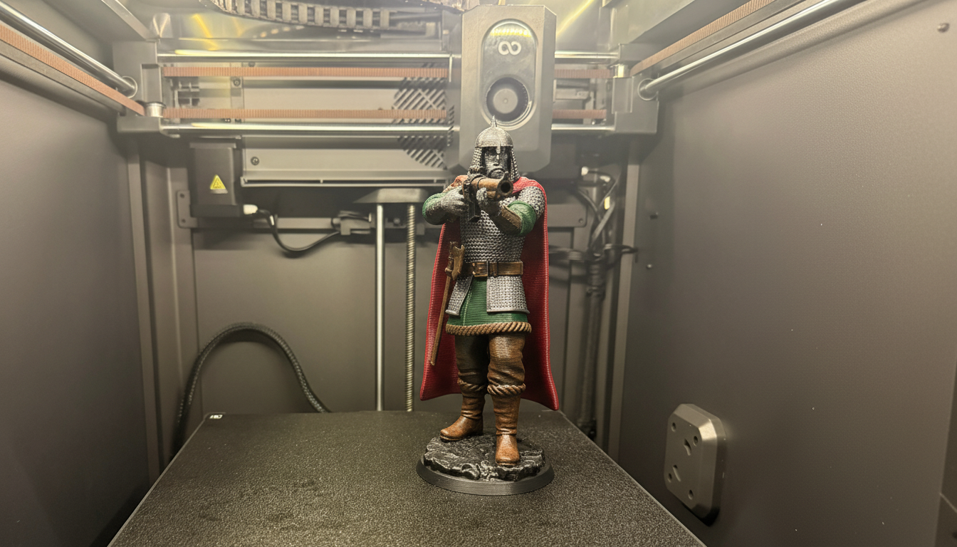 Viking with Rifle - Anachronistic Warrior Miniature