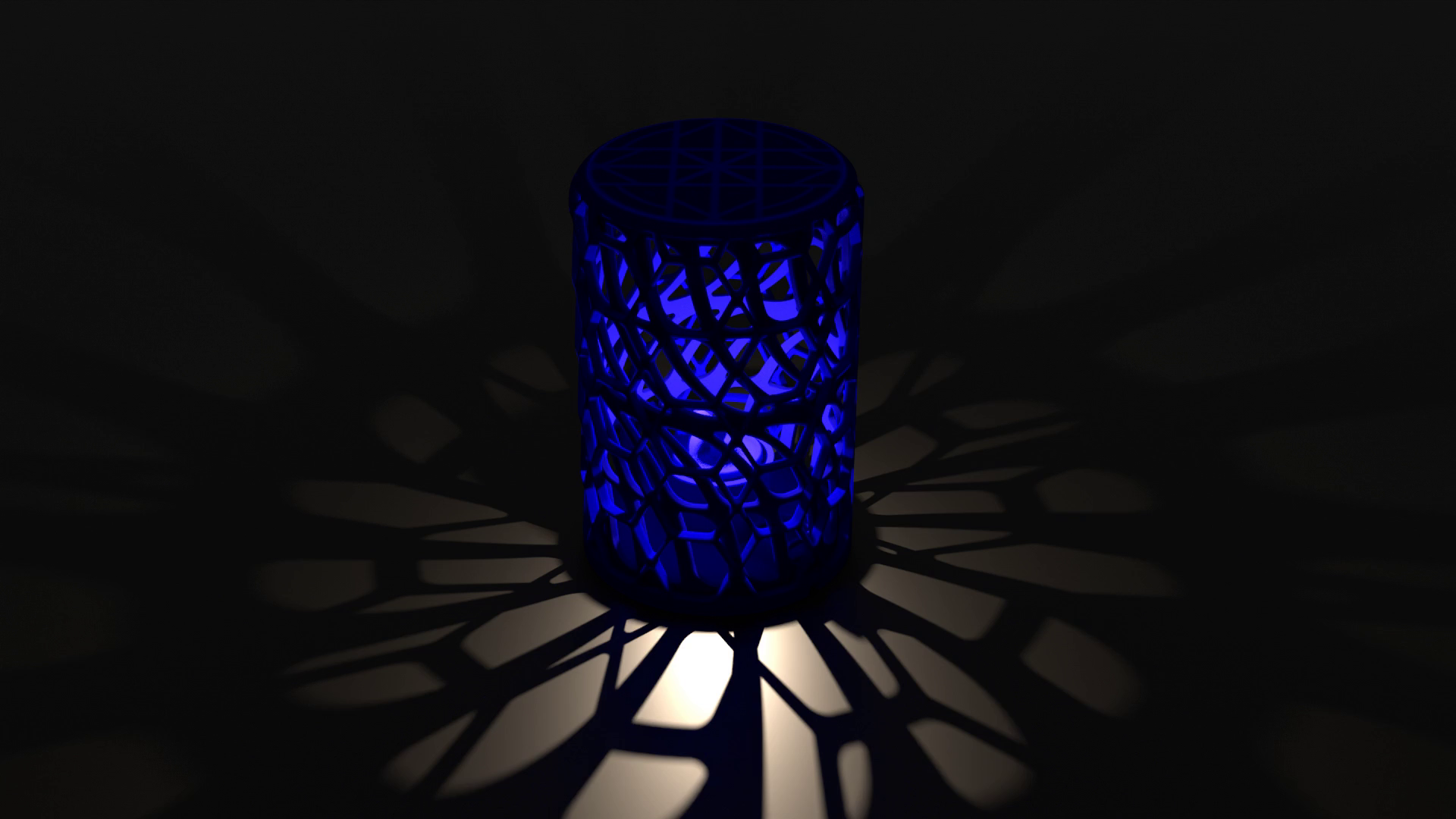 Dual-Shell Lamp with Glowing Ornament for LED-Tealights