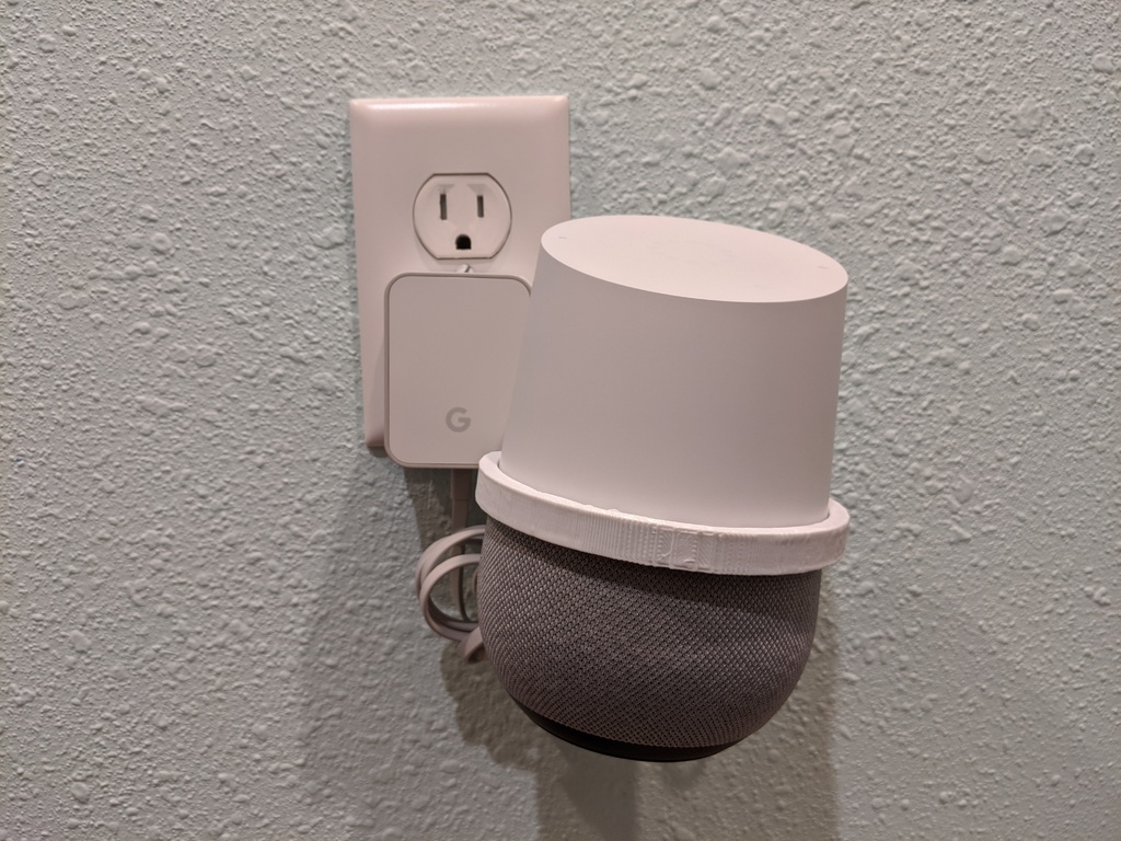 Outlet Mount for the Google Home by chris58239 Download free STL