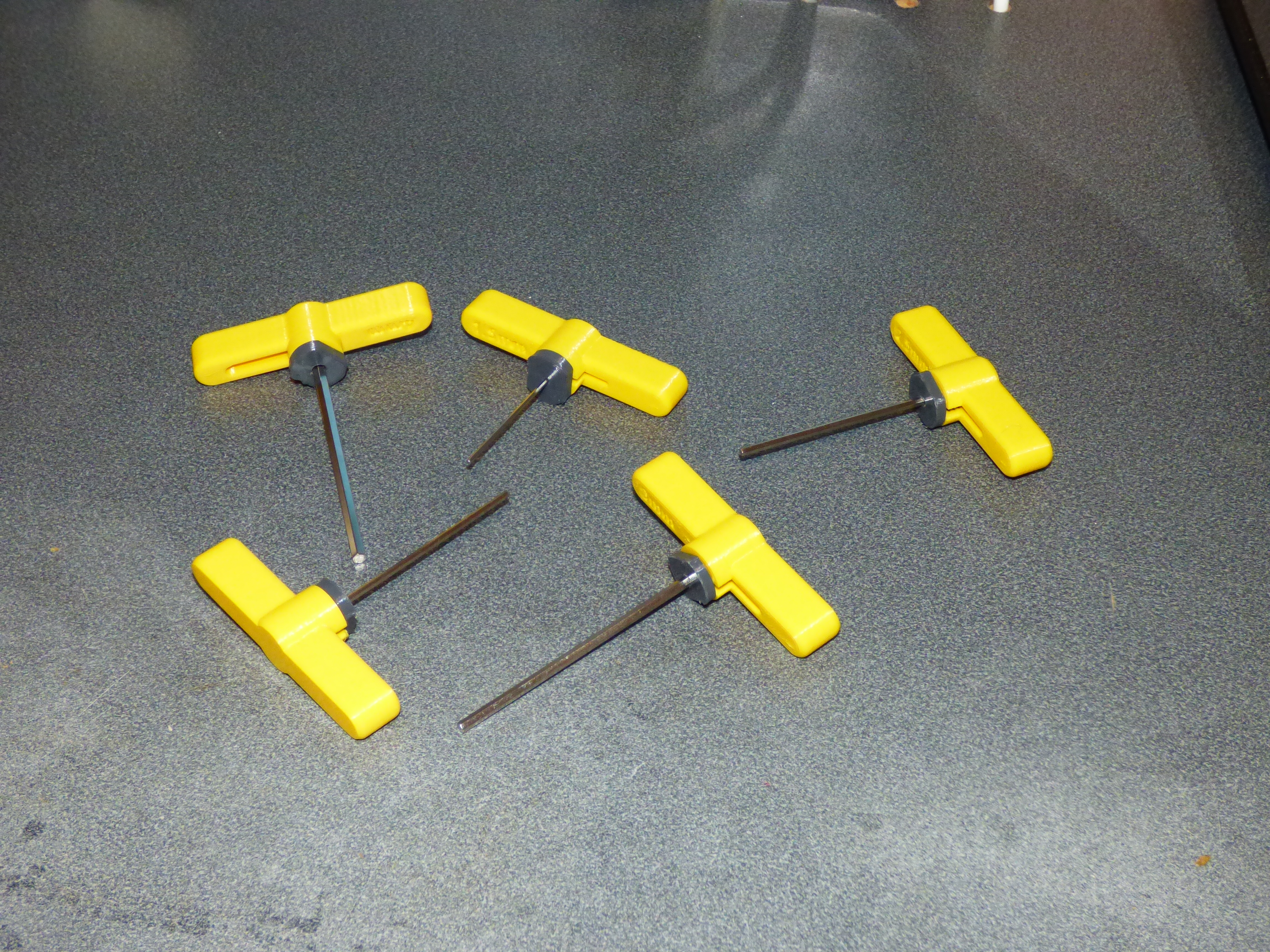 Allen key / hex wrench T-handles   sizes 1.5mm - 4mm