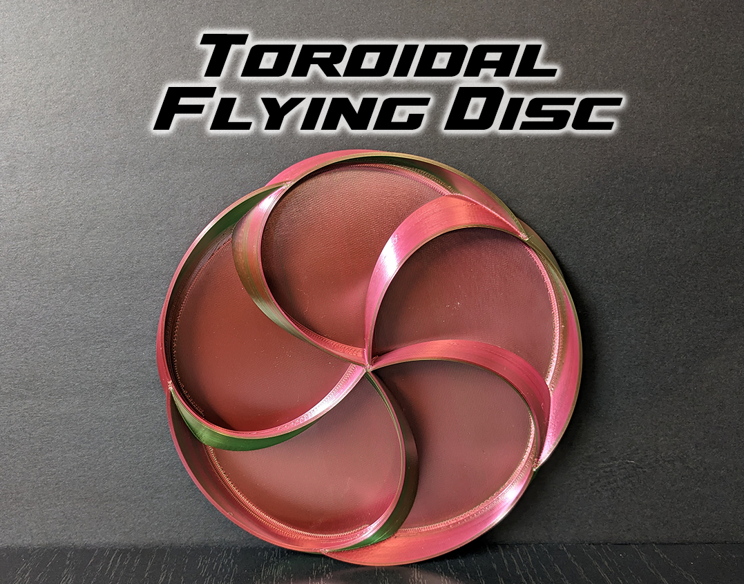 Toroidal Flying Disc by CovertContours Download free STL model