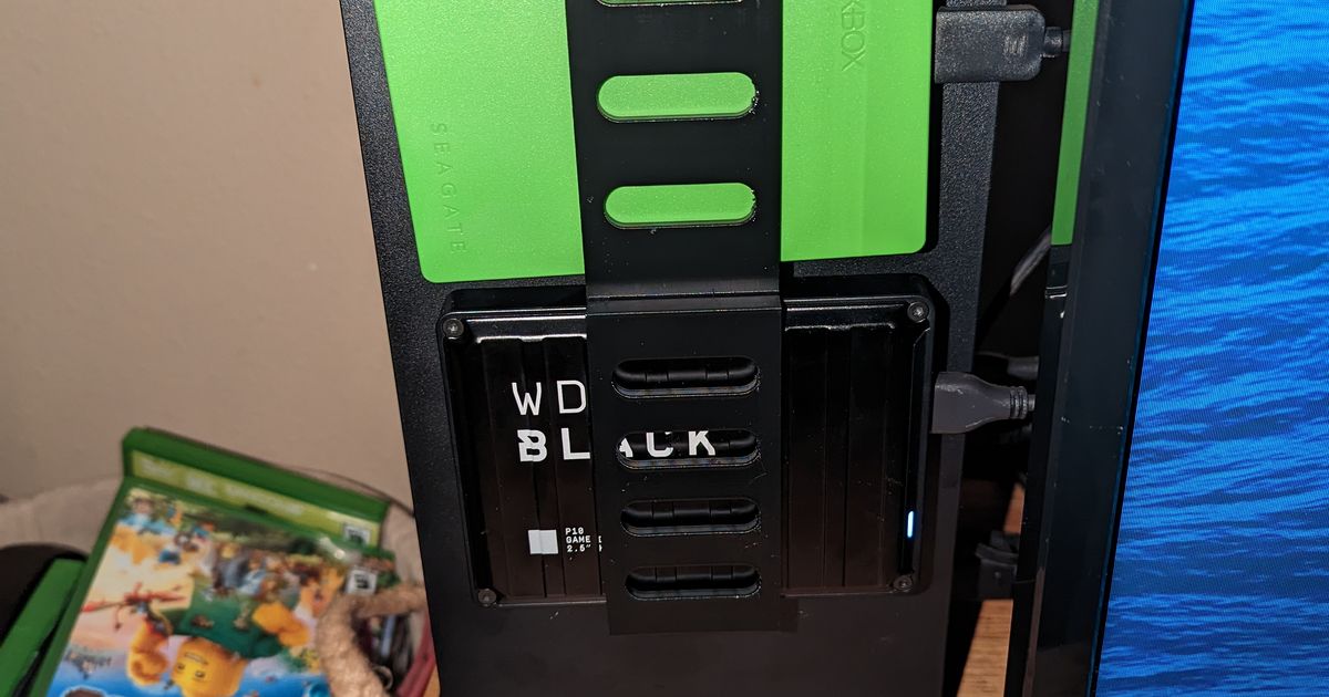 Xbox Series X HDD Holder Remix. holds a 2tb hdd and a 5tb hdd by Spot ...