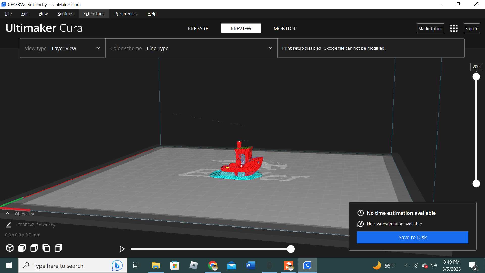 3d printing test boat