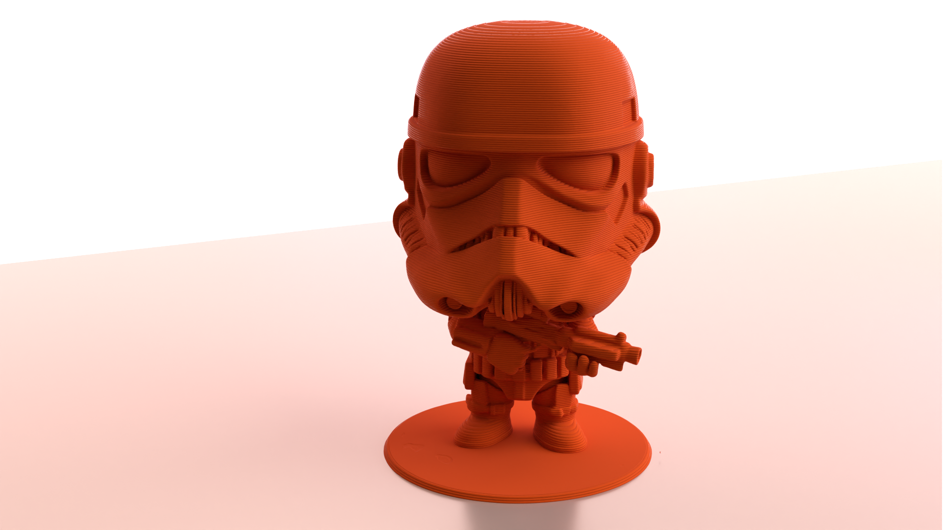 Cute Storm Trooper Figurine