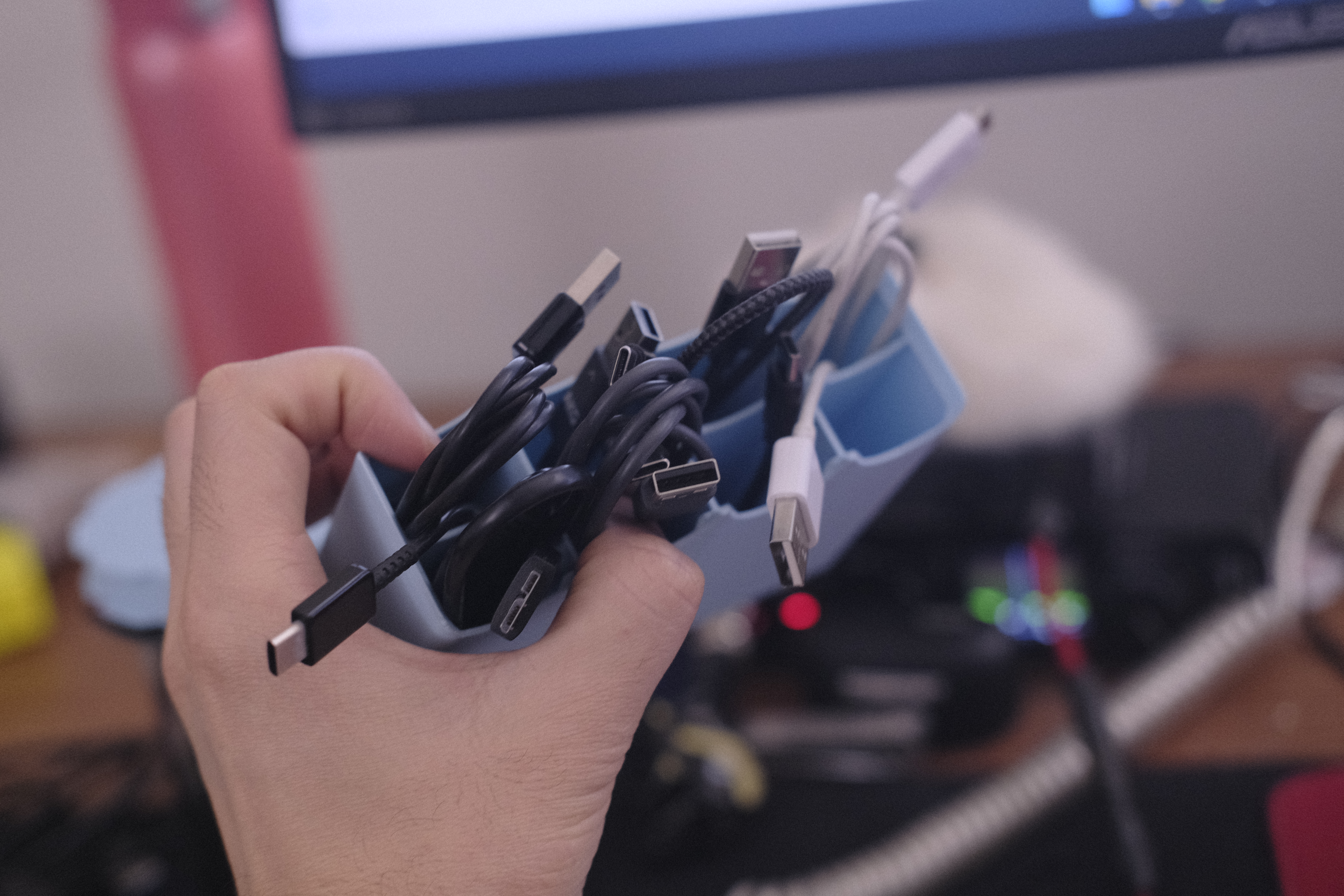 Miniatura 3 do modelo 3D Gridfinity Cable Organization Box