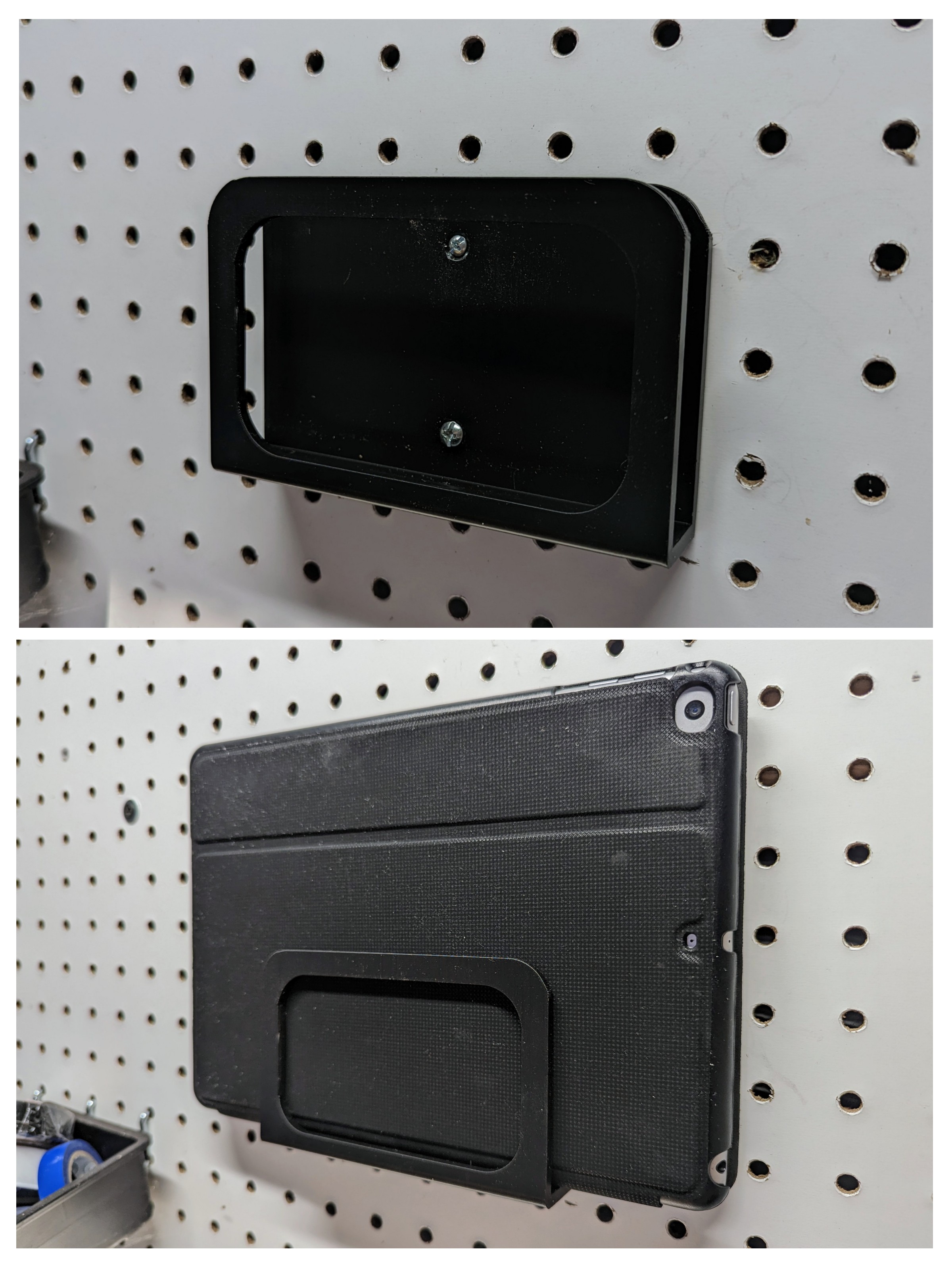 iPad / Laptop Bracket Mount (Wall or Pegboard) by mfischer79 Download
