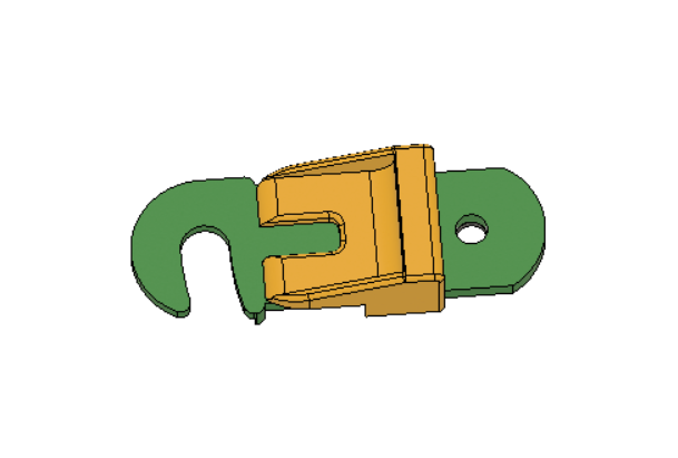 Miniatura 2 do modelo 3D Simple cabinet door latch