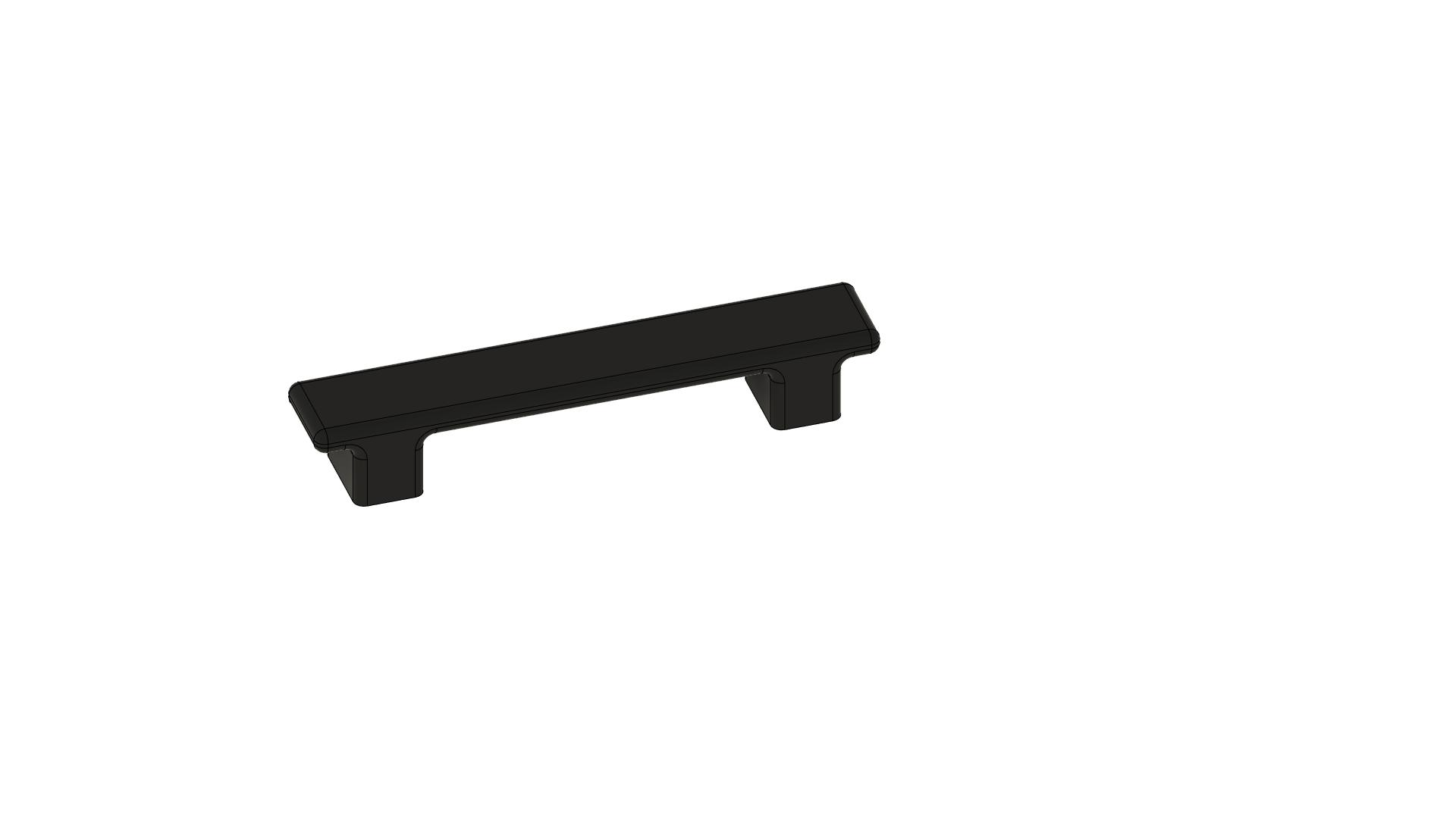 Handle with round corners, Fusion file attached