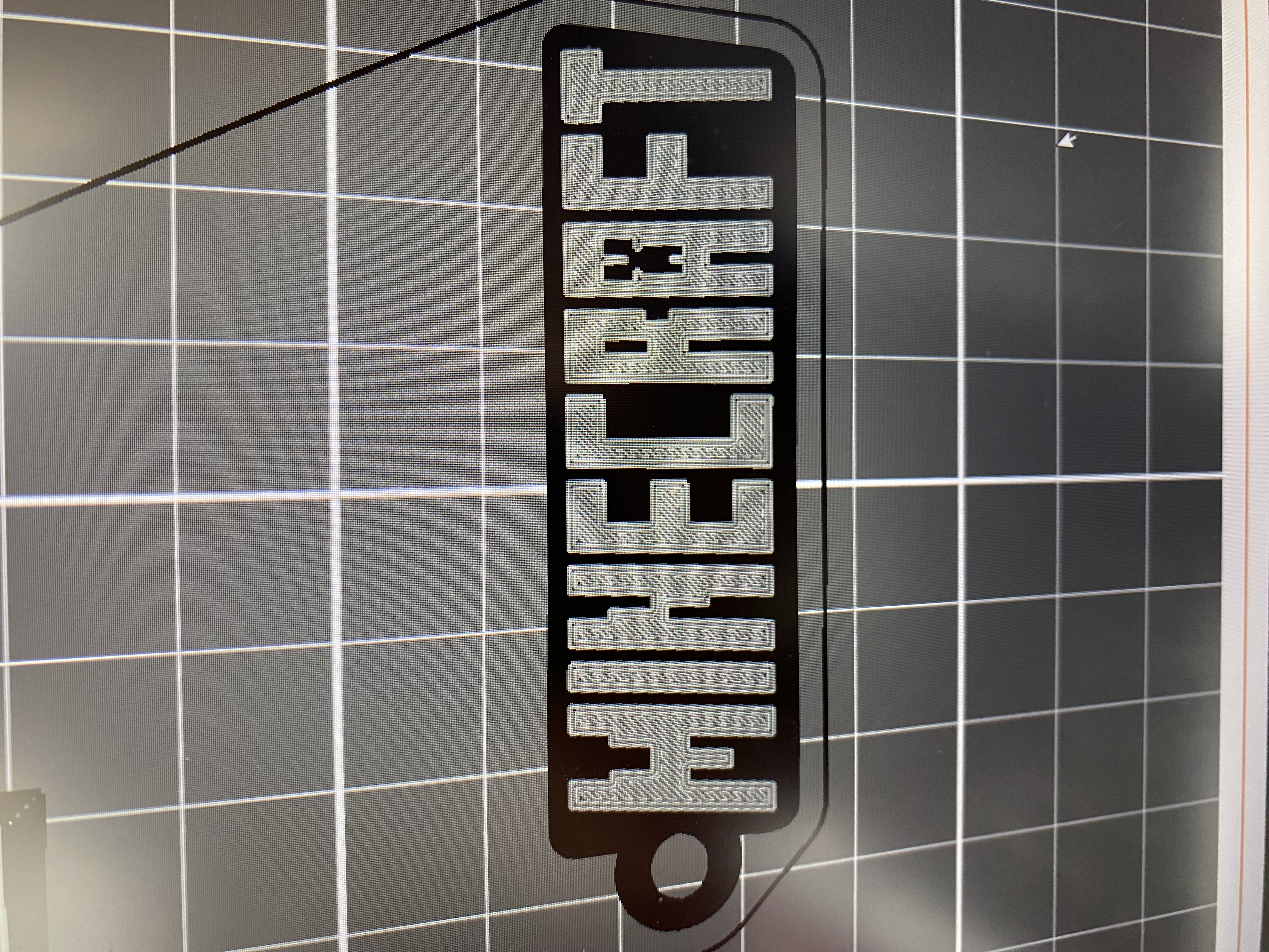 Miniatura 2 do modelo 3D Minecraft keychain logo