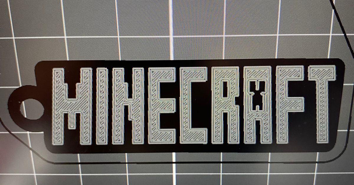 Minecraft keychain logo by Ivanez91 | Download free STL model ...