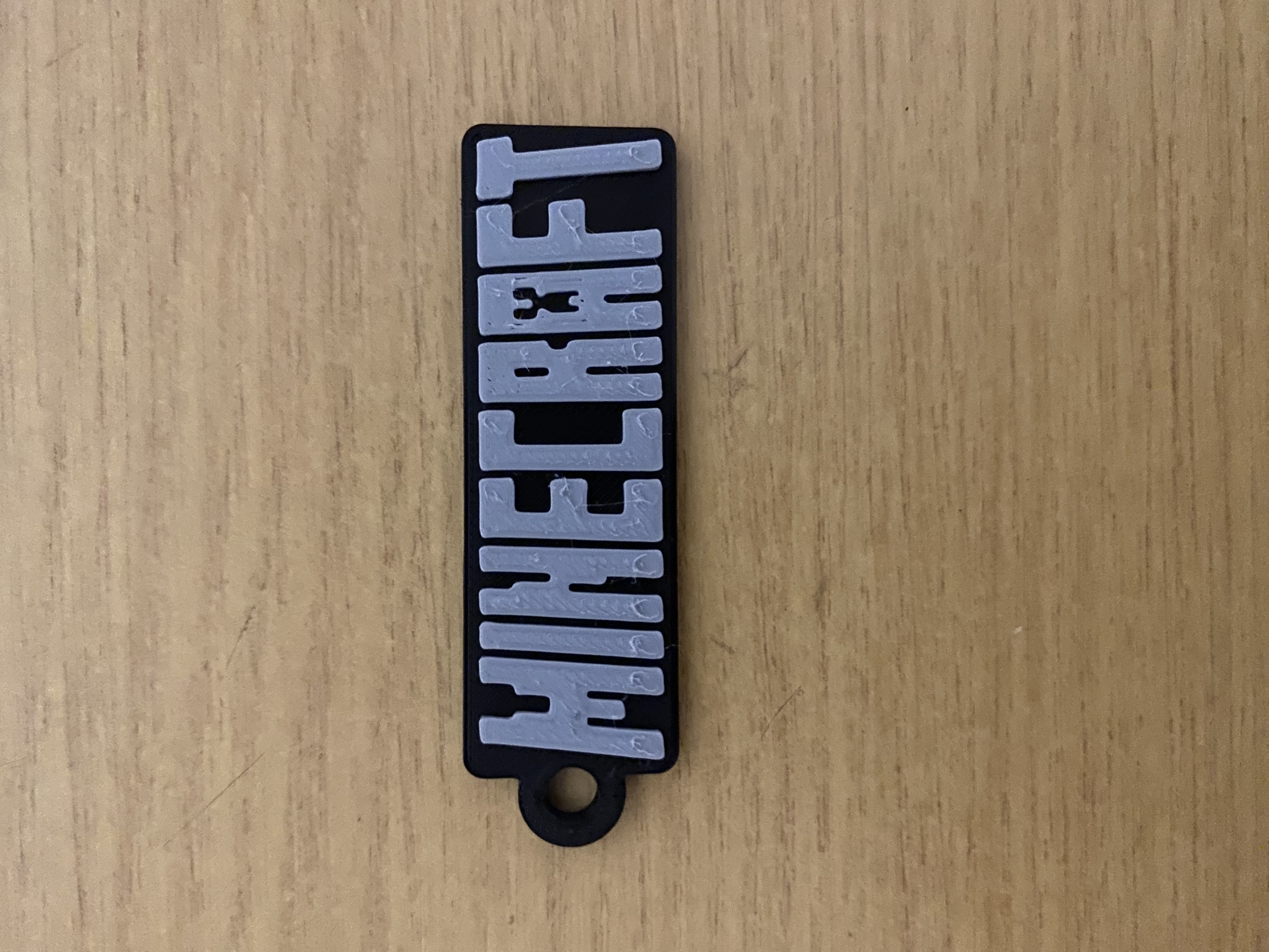 Minecraft keychain logo