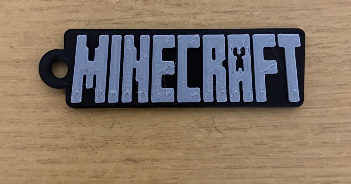 Minecraft keychain logo by Ivanez91 | Download free STL model ...