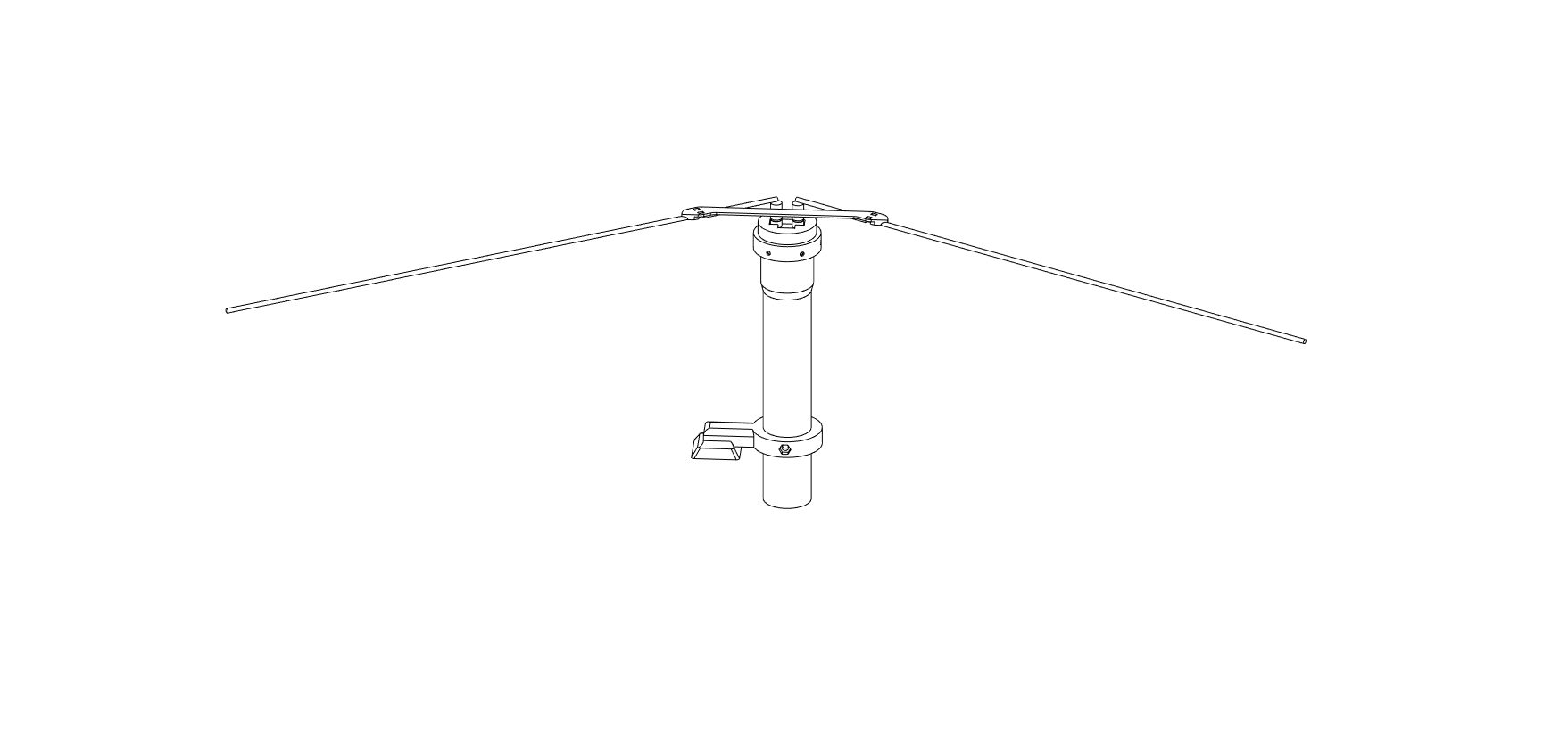 Weather satellite pipe antenna by primo download free stl model