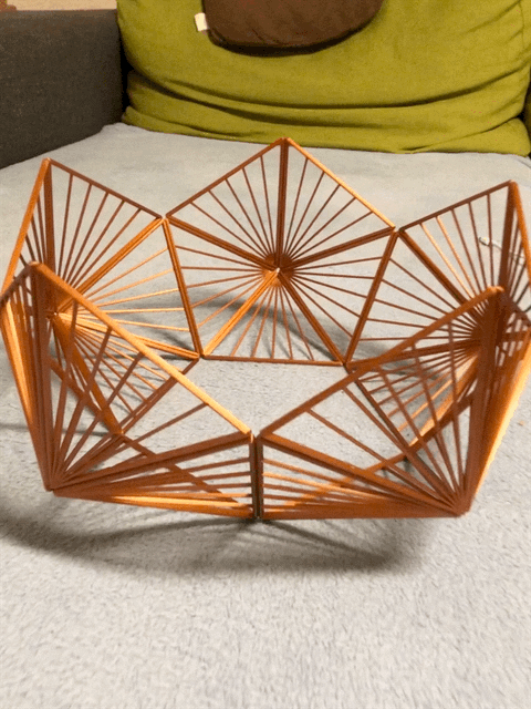 Miniatura 3 do modelo 3D Triangle Line Lampshade