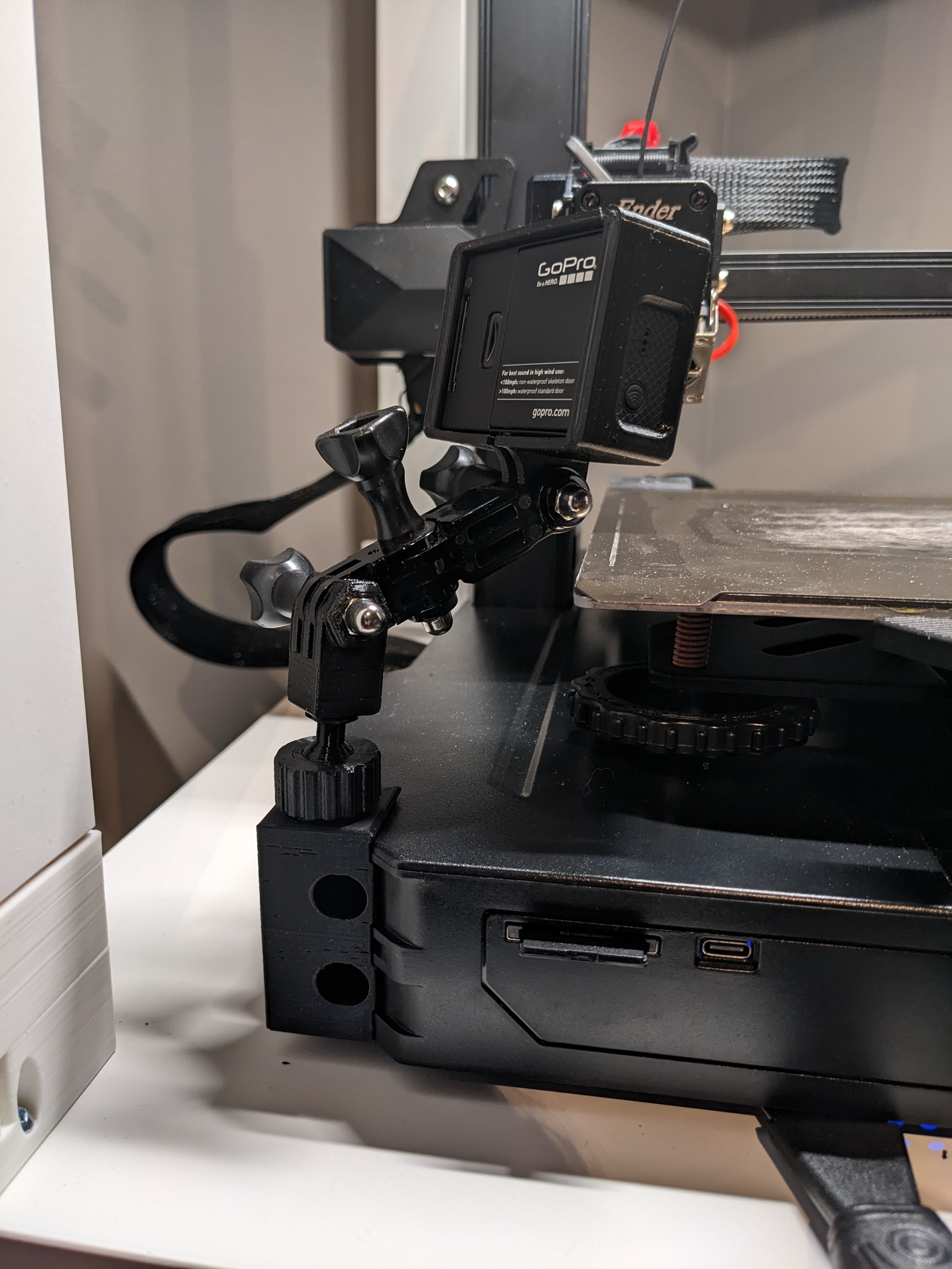 Ender3 S1 Pro GoPro Ball Joint Mount by L4s3rF4c3 | Download free STL ...