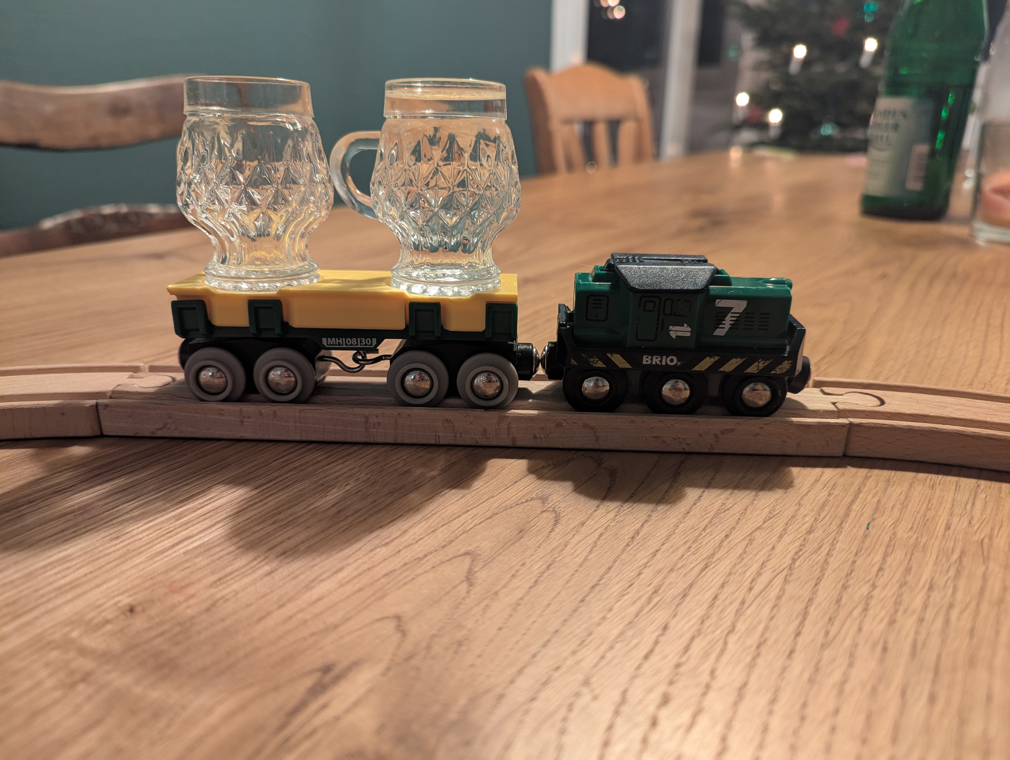 Brio Schnaps Train Long wood waggon version