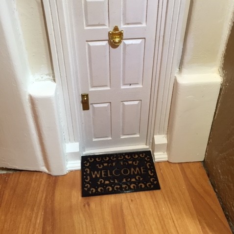 Miniature Welcome Mat - 1:12 Scale