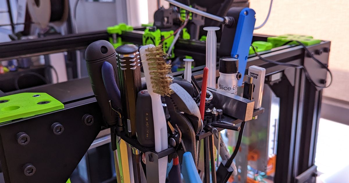 Compact Extrusion Tool Caddy by BakedBean3D | Download free STL model ...