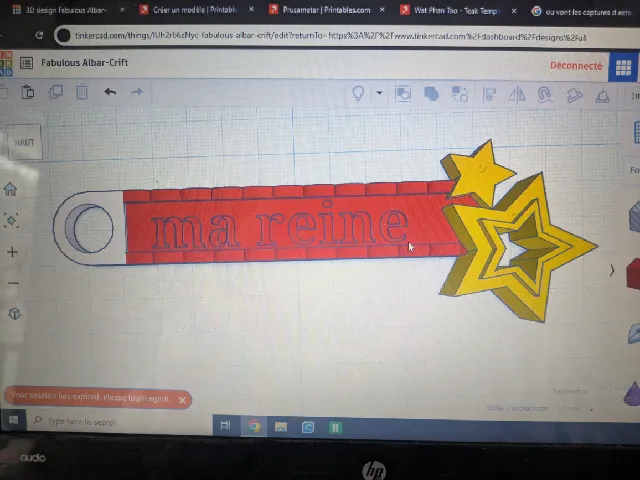porte clé ma reine