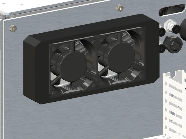Minimized exhaust fans housing