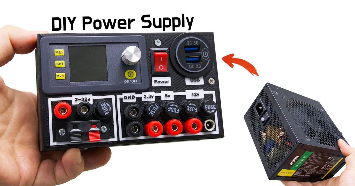ATX Power Supply by MakerY Download free STL model