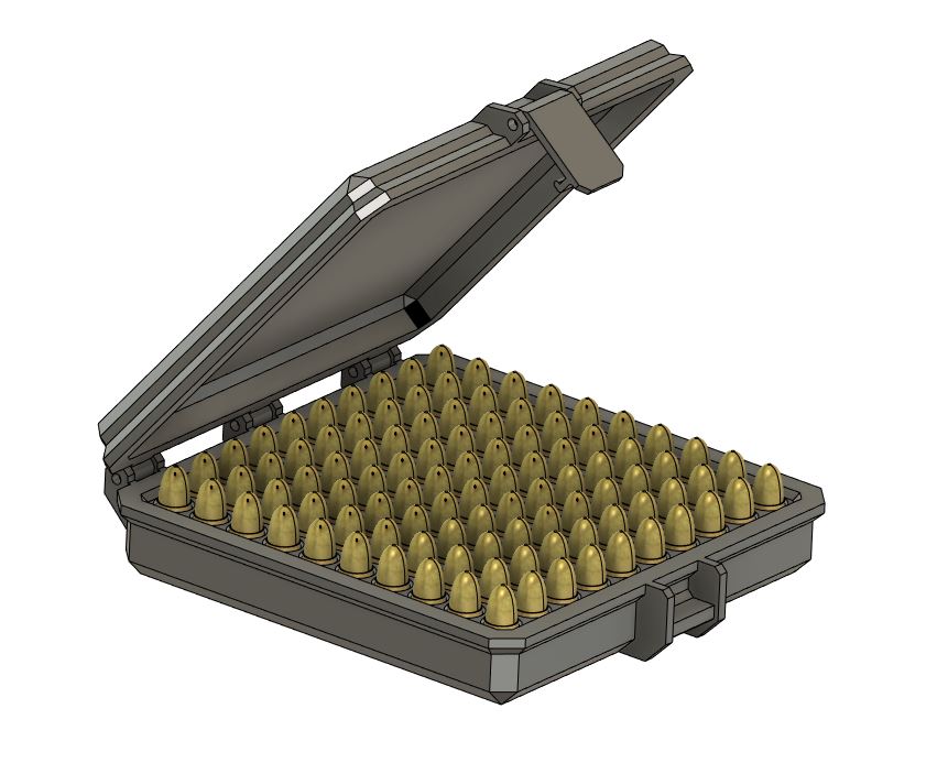 Box For 100pc 9x19mm Rounds By DGA | Download Free STL Model ...