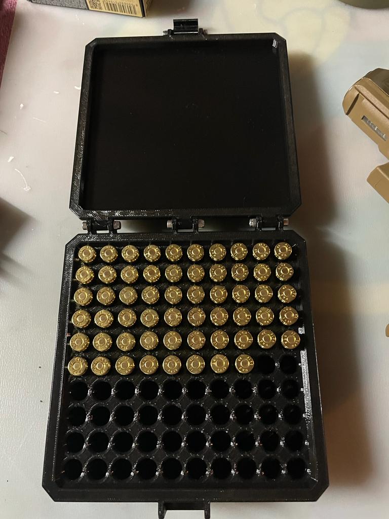 Box for 100pc 9x19mm rounds
