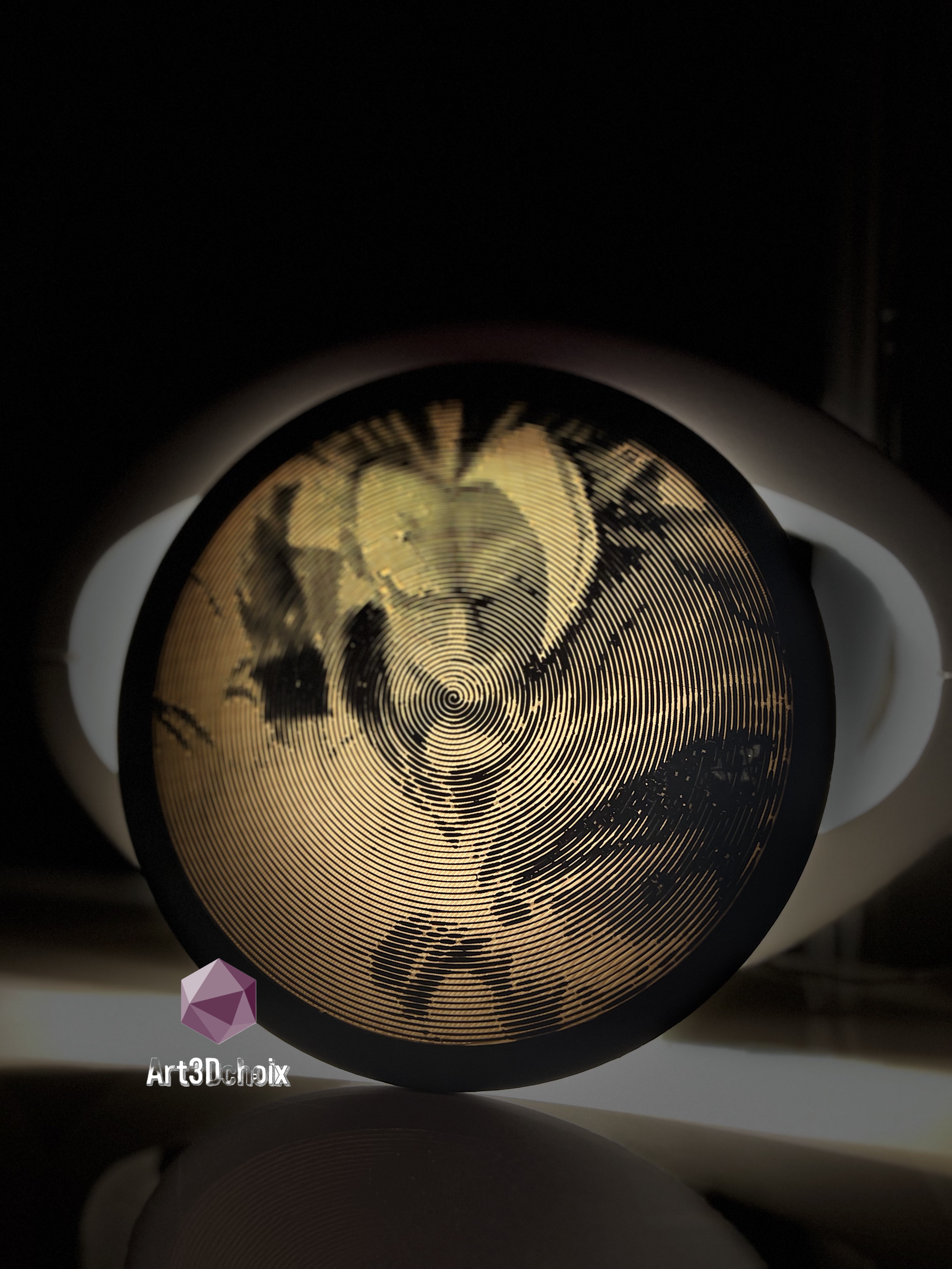 Goku super Saiyan 3 "Dragon Ball Z" optical illusion By Art3Dchoix