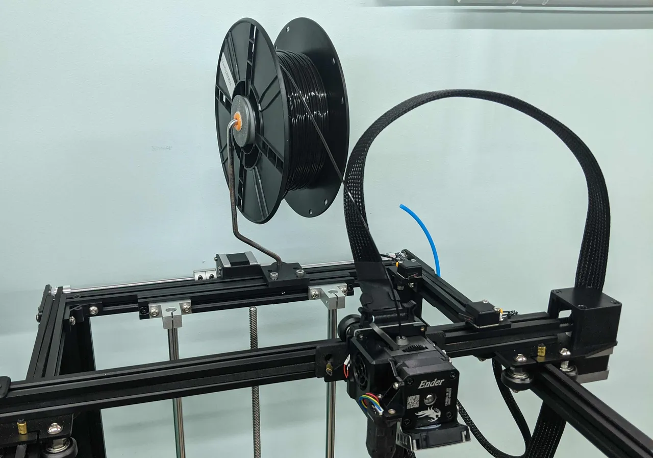 Upgrade your spool holder w/ Overhead Filament Spool Holder for my Lulzbot   : r/lulzbot