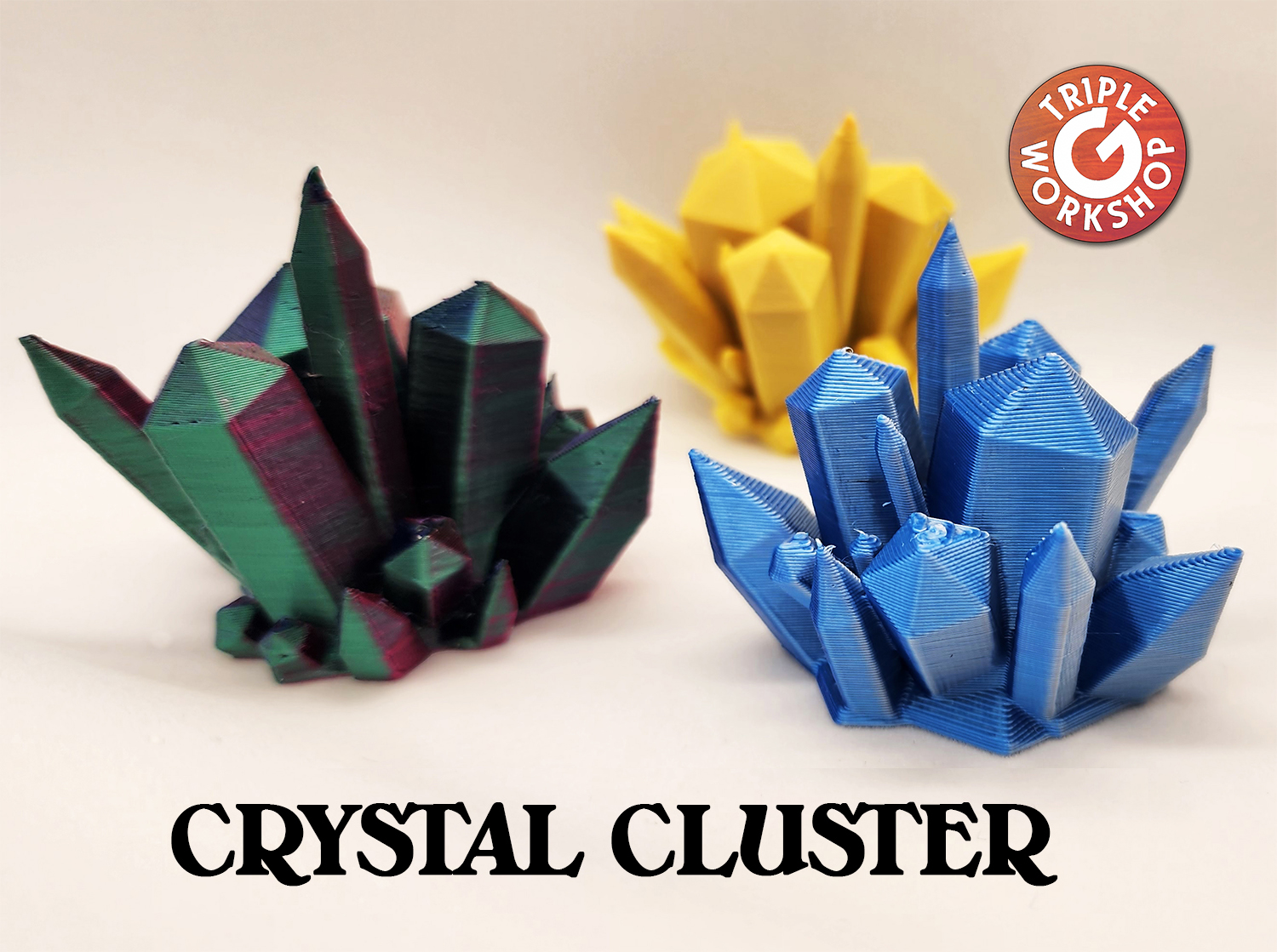 Crystal Cluster ⧋ by Triple G Workshop | Download free STL model | Printables.com