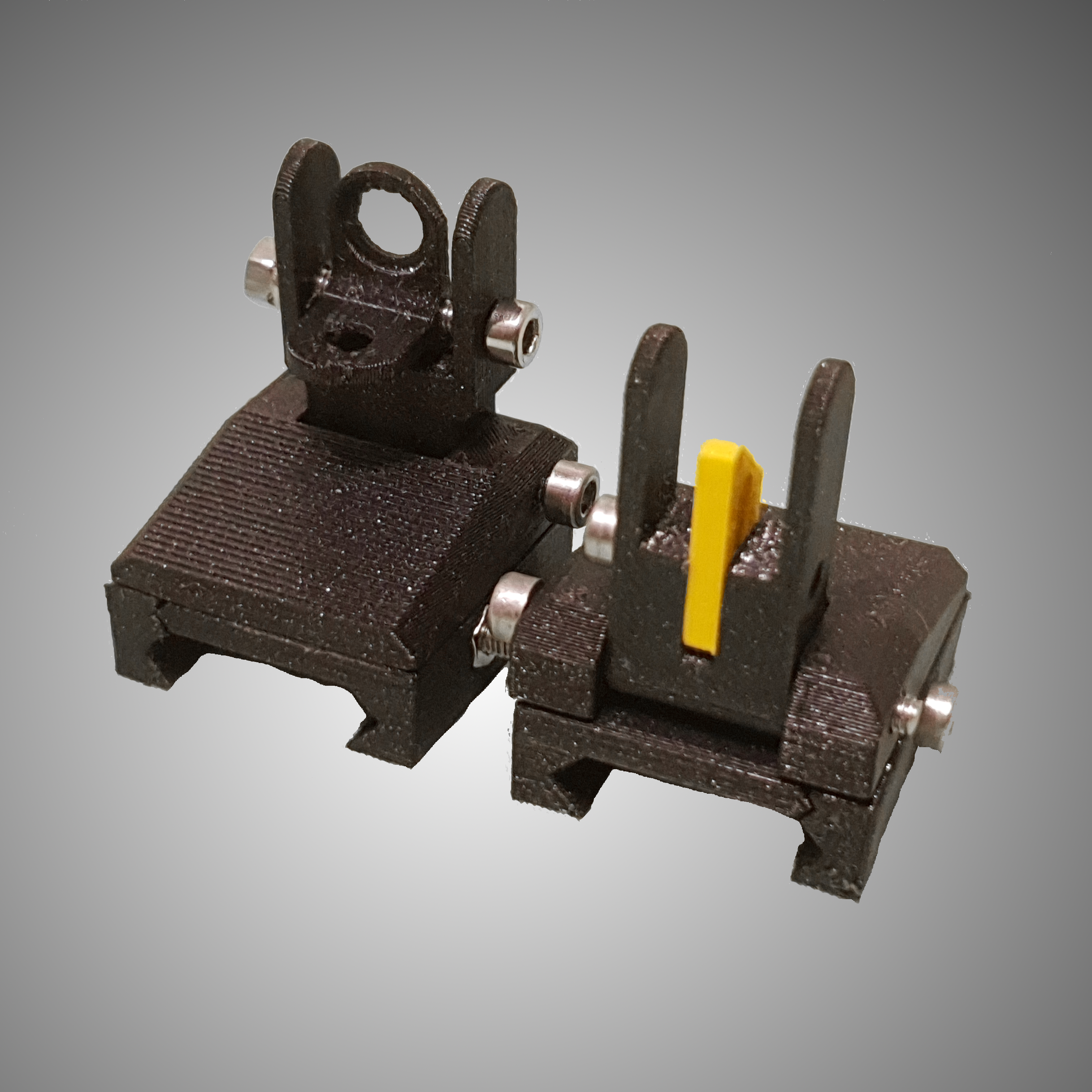 Picatinny folding iron sights