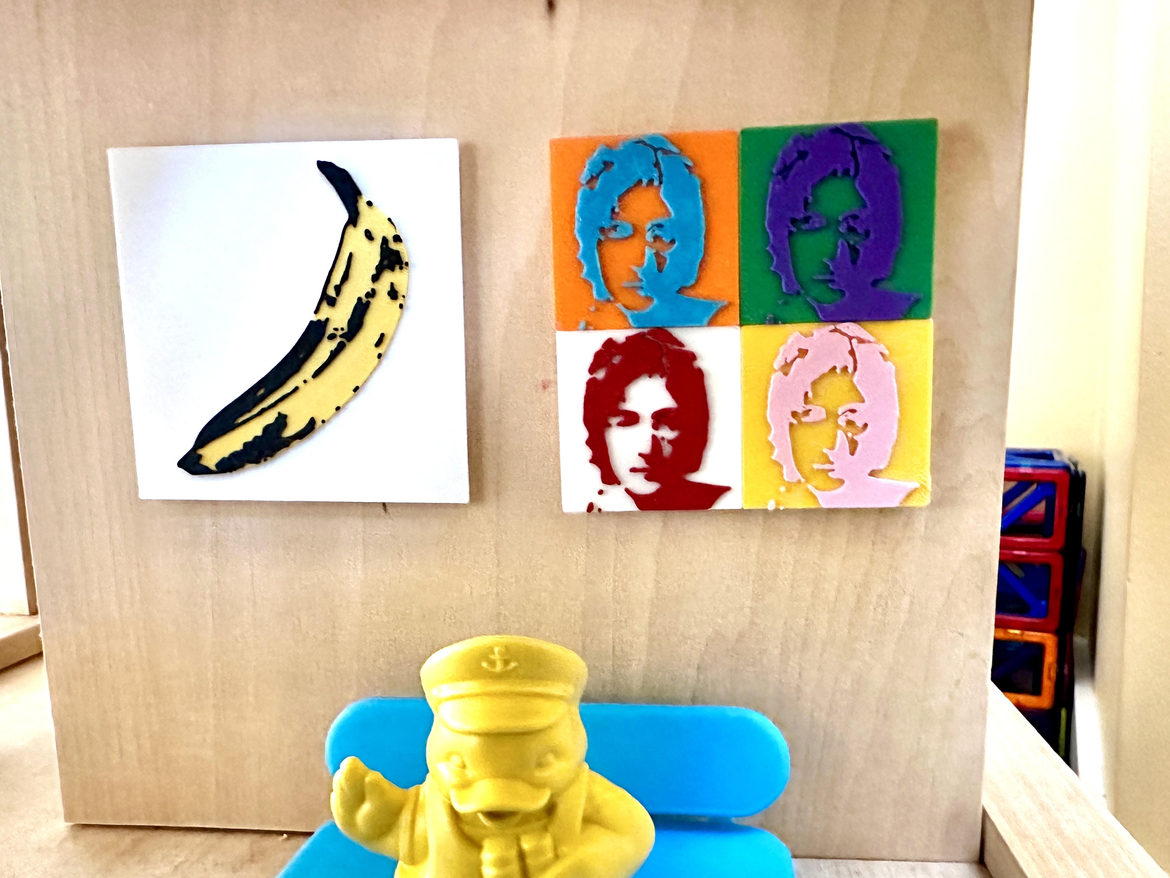 Warhol / John Lennon Dollhouse Artwork