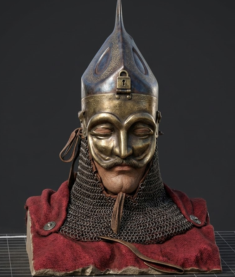 Ancient Kipchak Warrior - 3D Printable Historical Bust