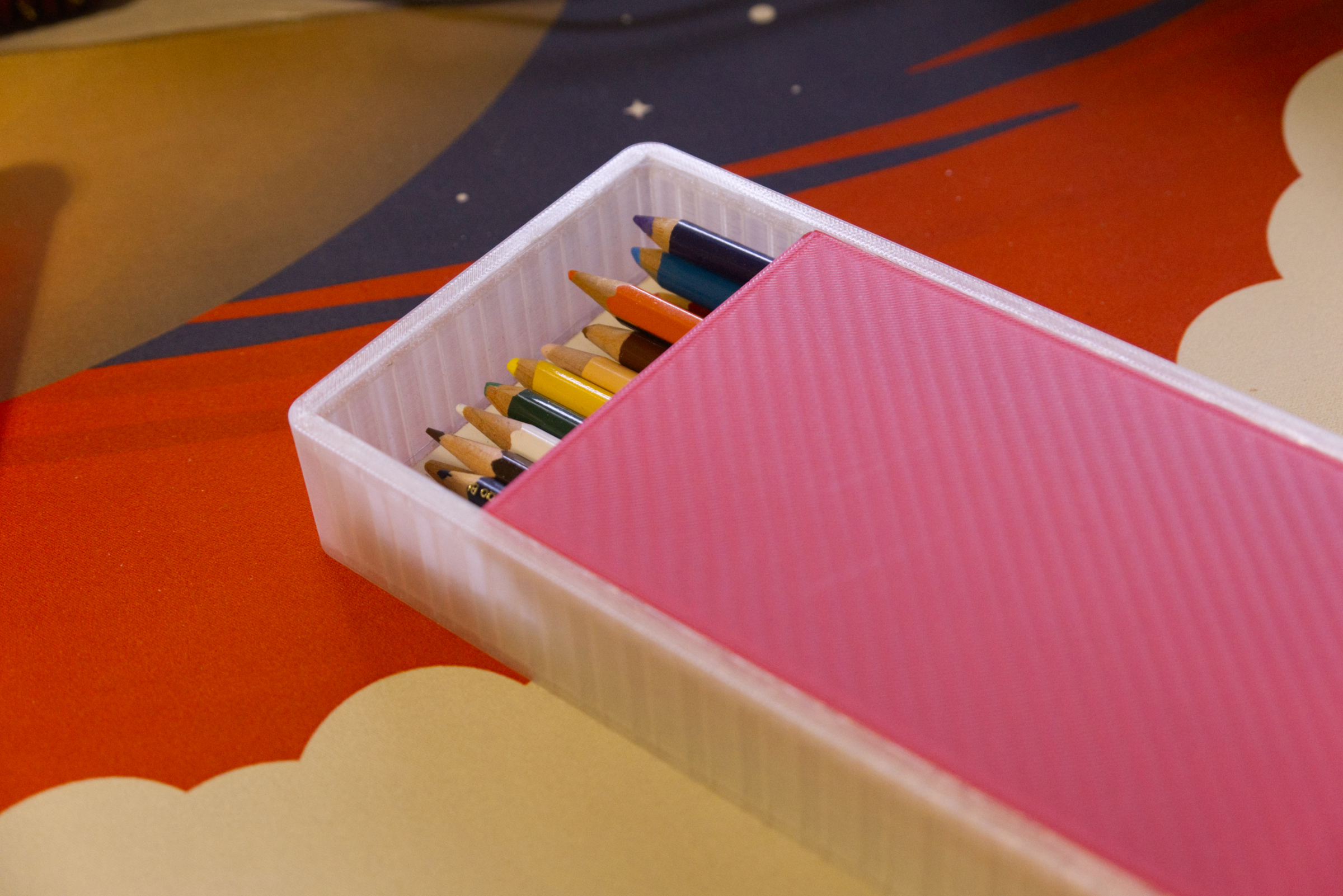 Sliding Lid Pencil Box