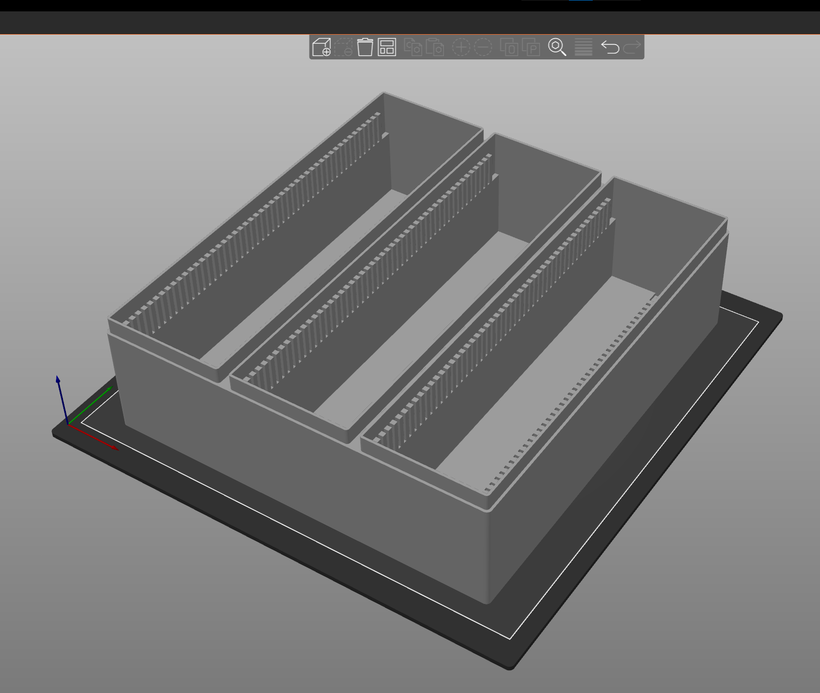 Longer Trading Card Organizer. Triple Trading Card Organizer. 3D model thumbnail