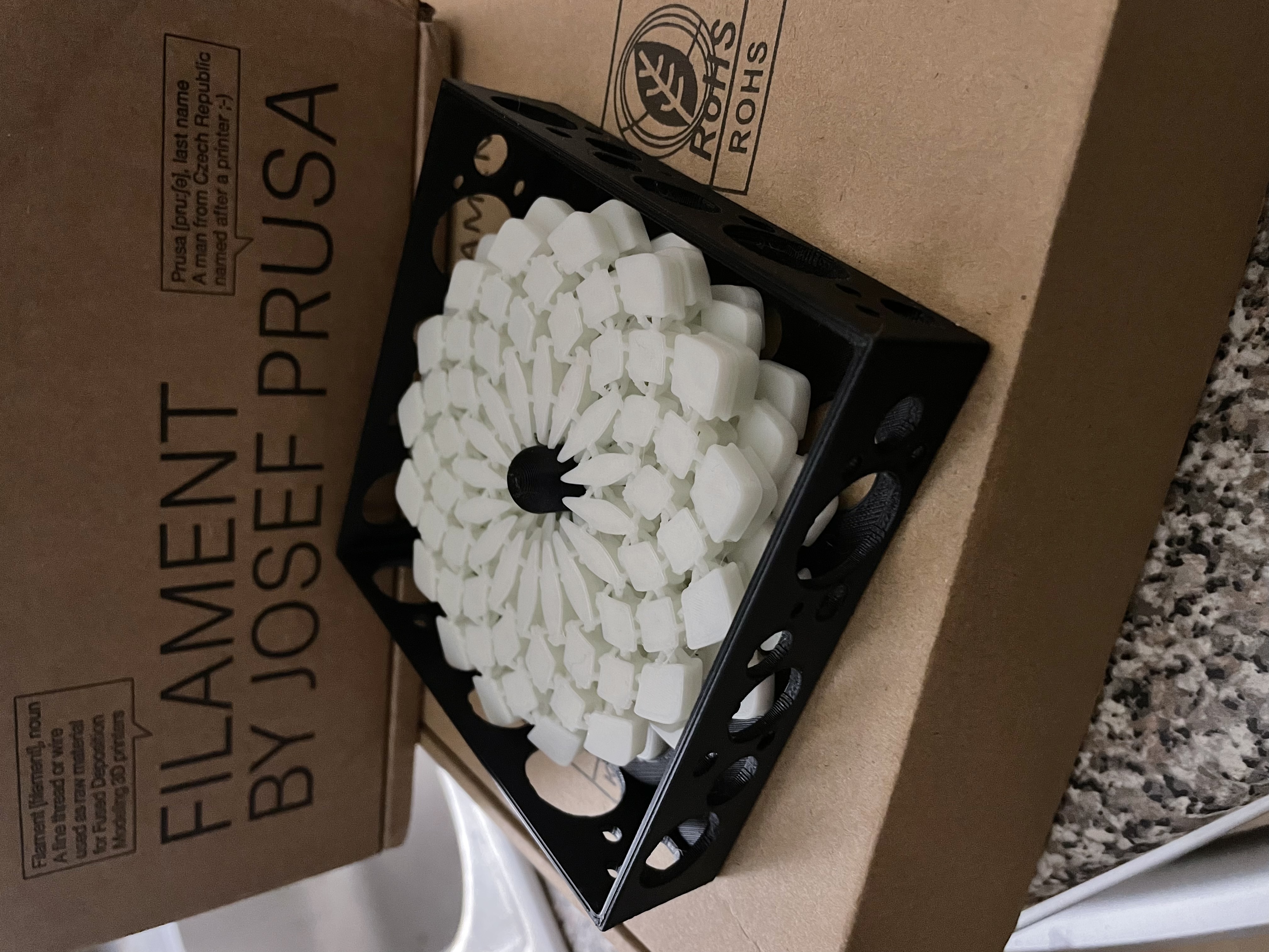 Sunflower Fabric Coaster Holder (Holes)