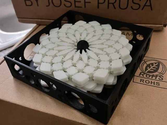 Sunflower Fabric Coaster Holder (Holes)