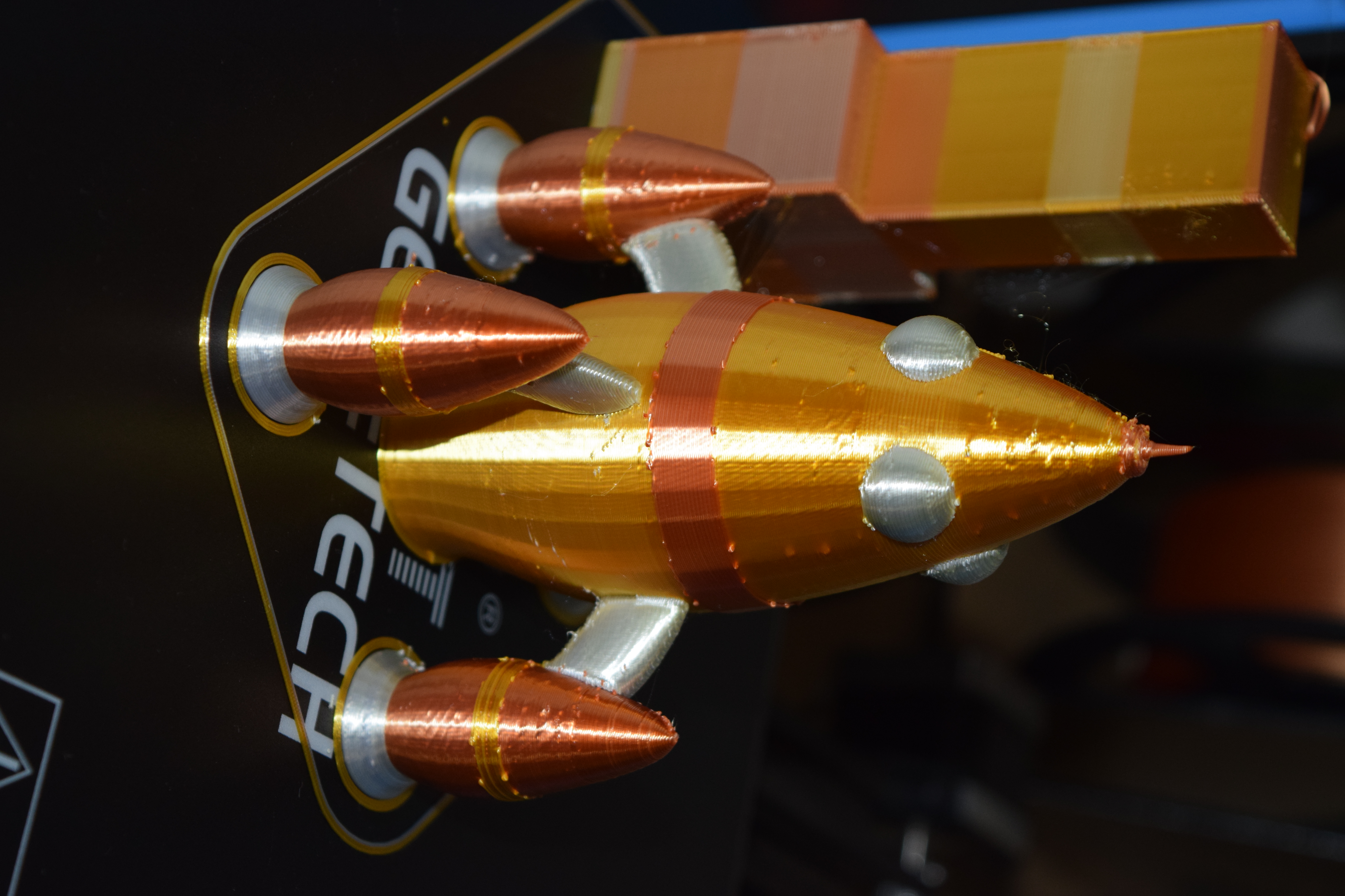Retro Rocketship ( Multi-Material ) — thumbnail 2