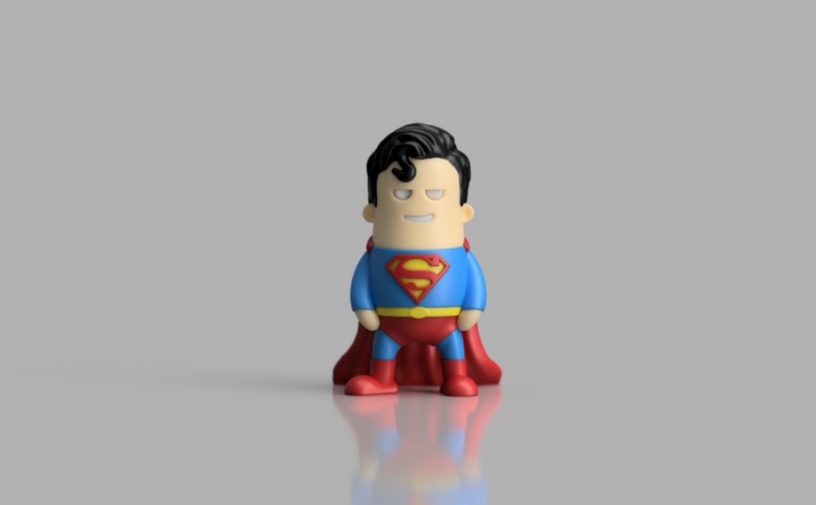 Mini Superman single and multimaterial