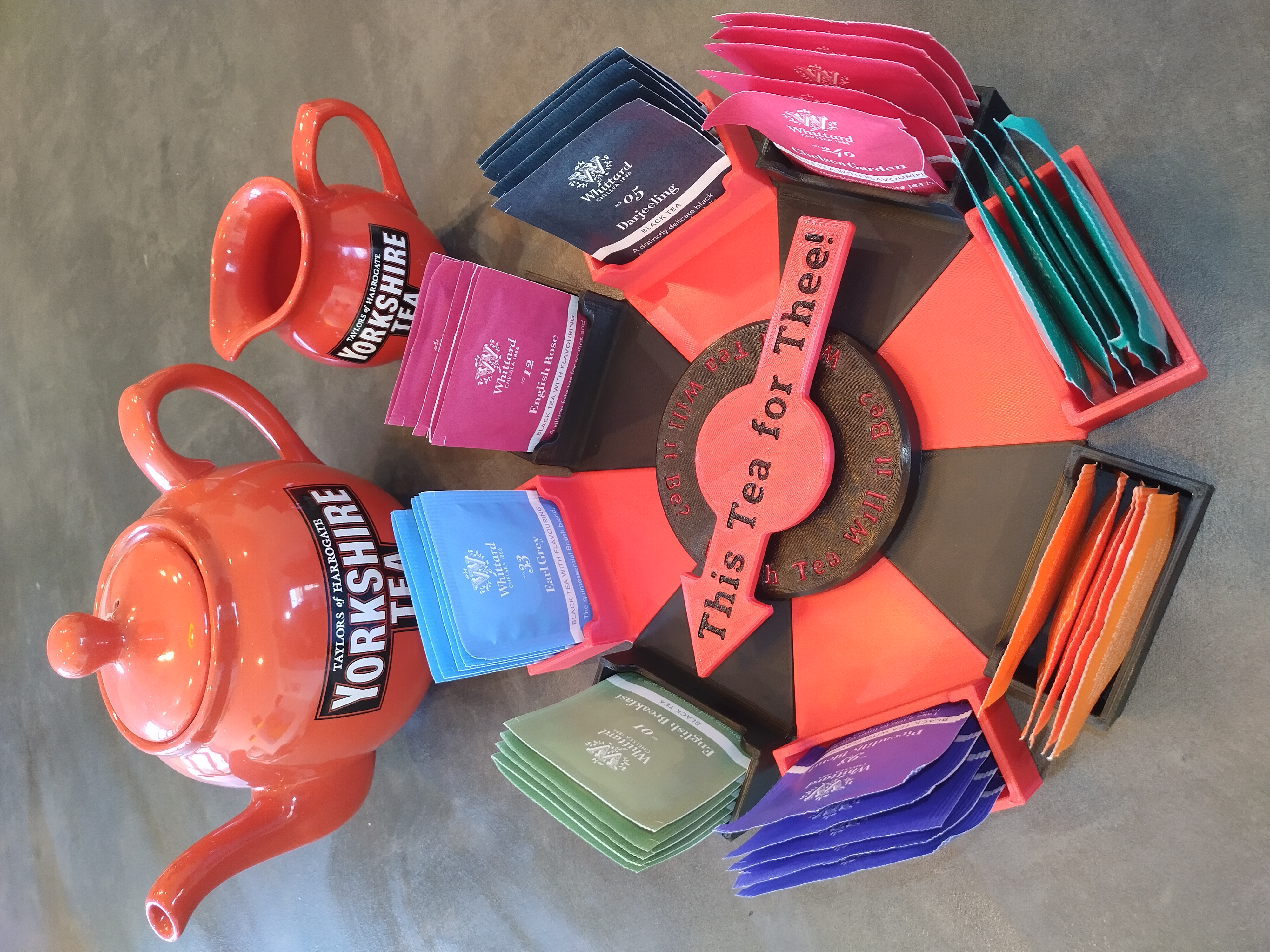 Tea Organiser Spinner - Store & Spin for Tea & Fun!