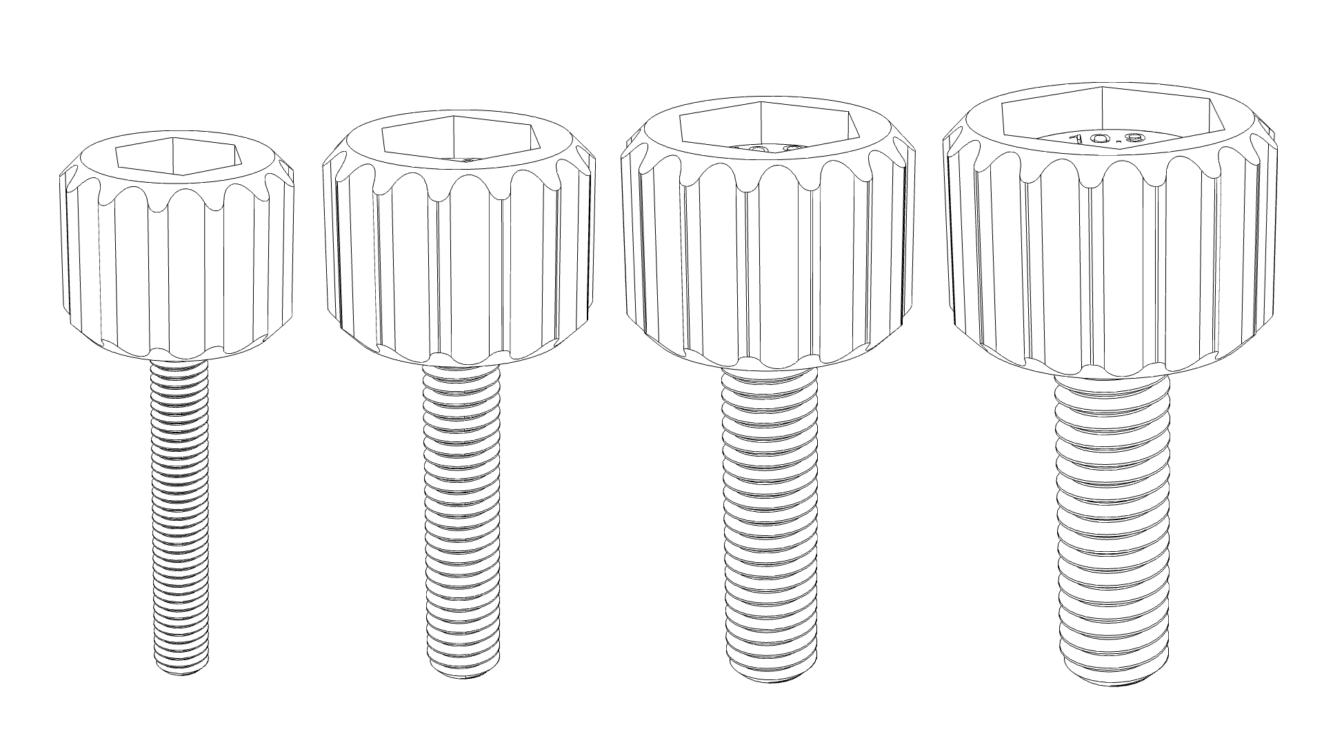 Parametric Thumb Screws (Fusion 360 file) by cewo Download free STL