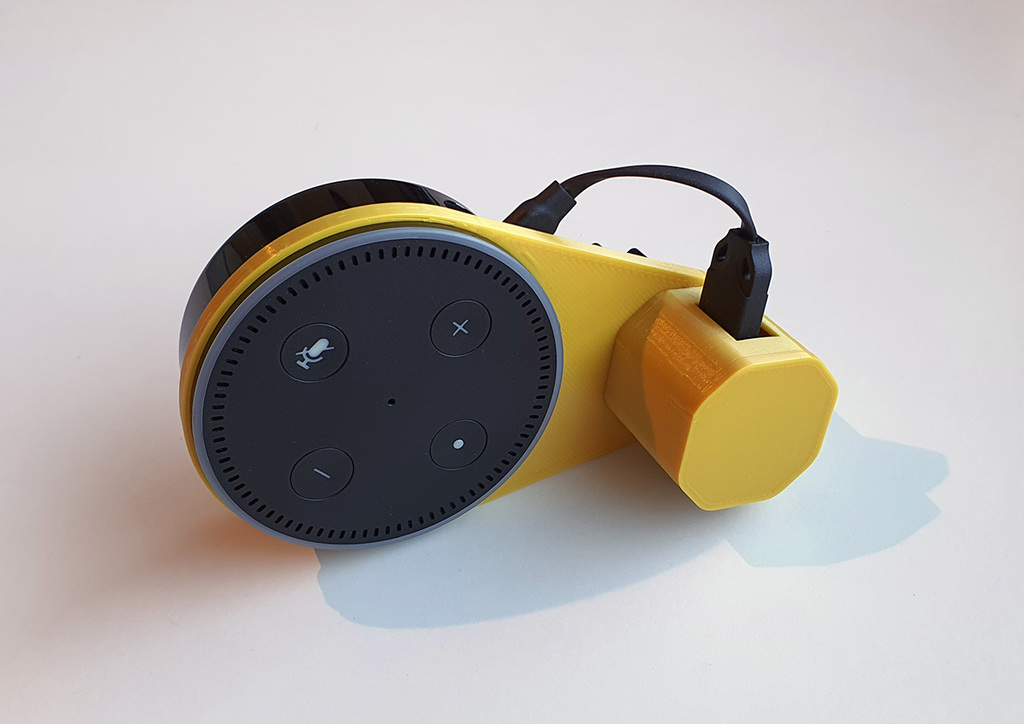 Miniatura 4 do modelo 3D Socket / Outlet mount for Amazon Echo Dot Gen 2
