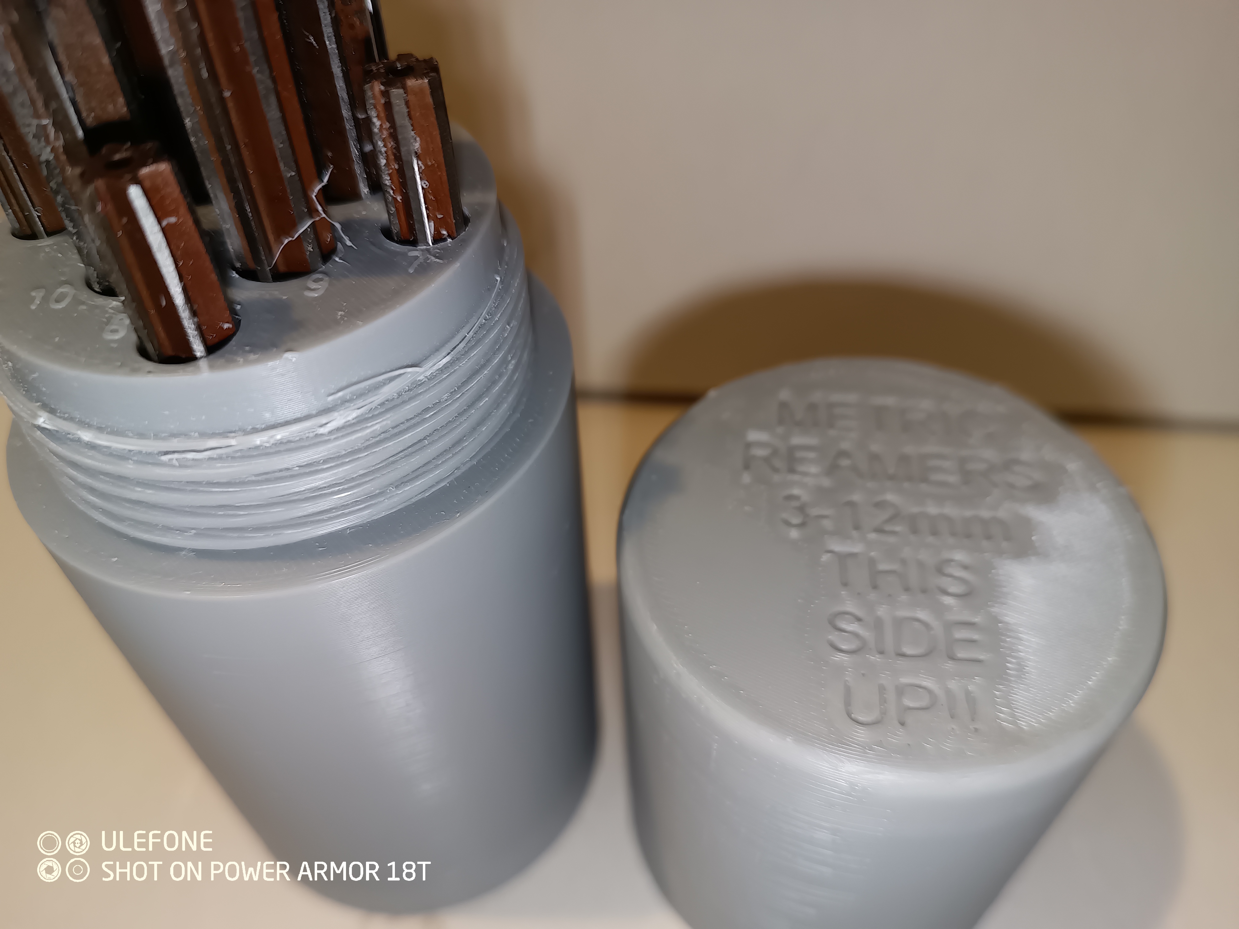 Index for metric reamer set by Kevbo Download free STL model